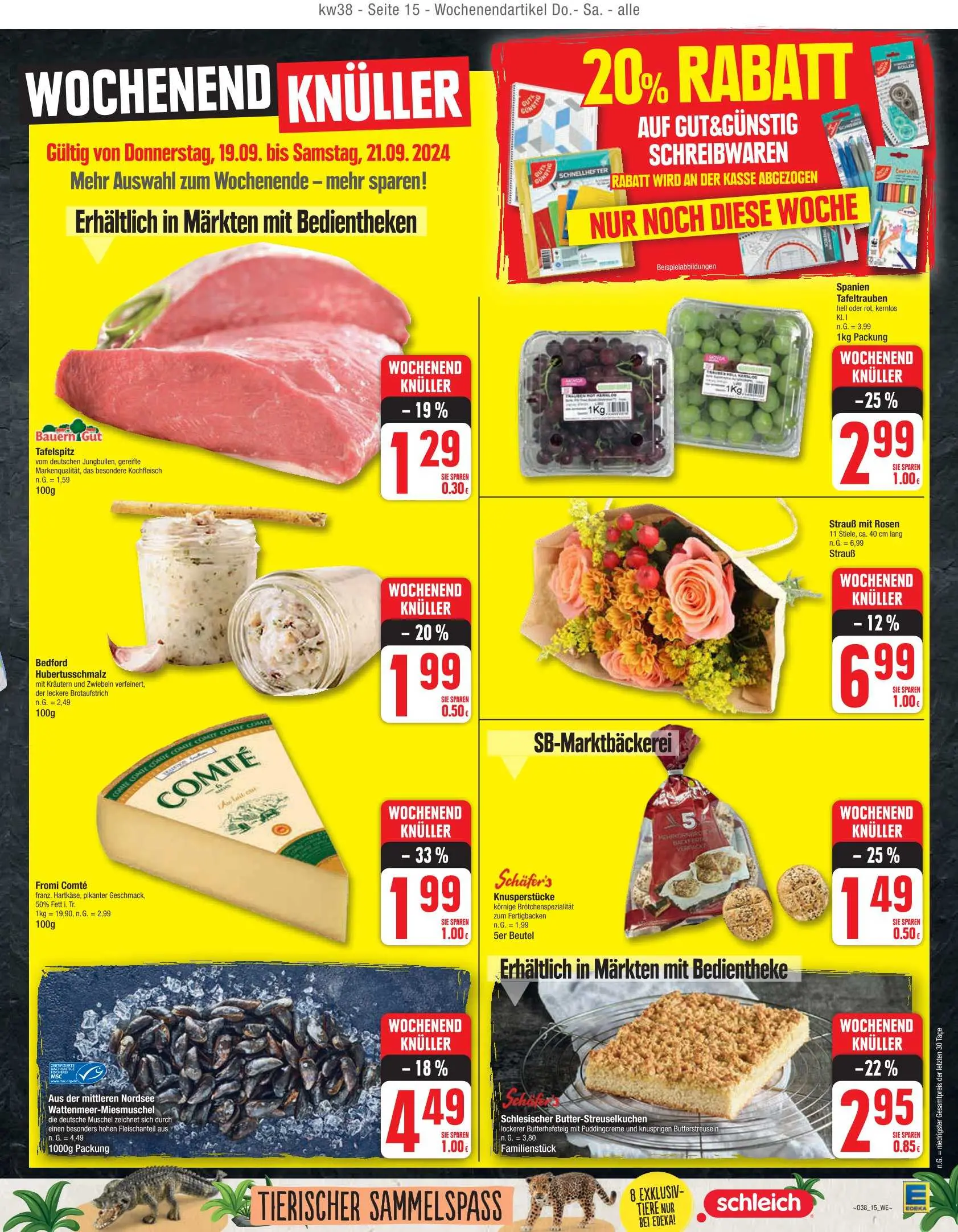 Edeka Prospekt Ab 16.09.2024 Montag 15 seite