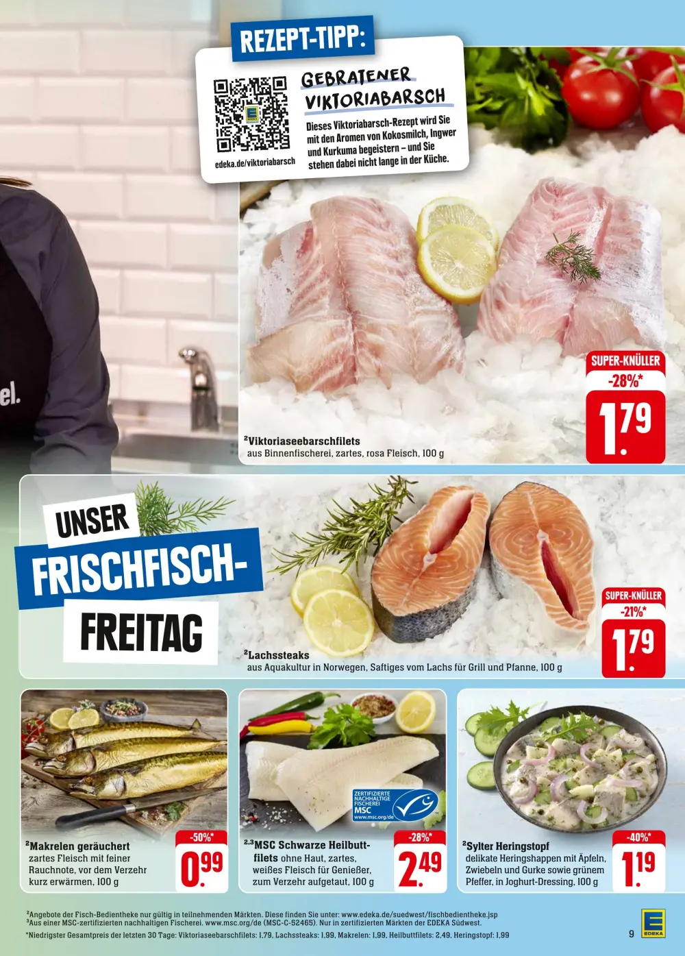 EDEKA Südwest Prospekt Ab 16.09.2024 Montag 15 seite