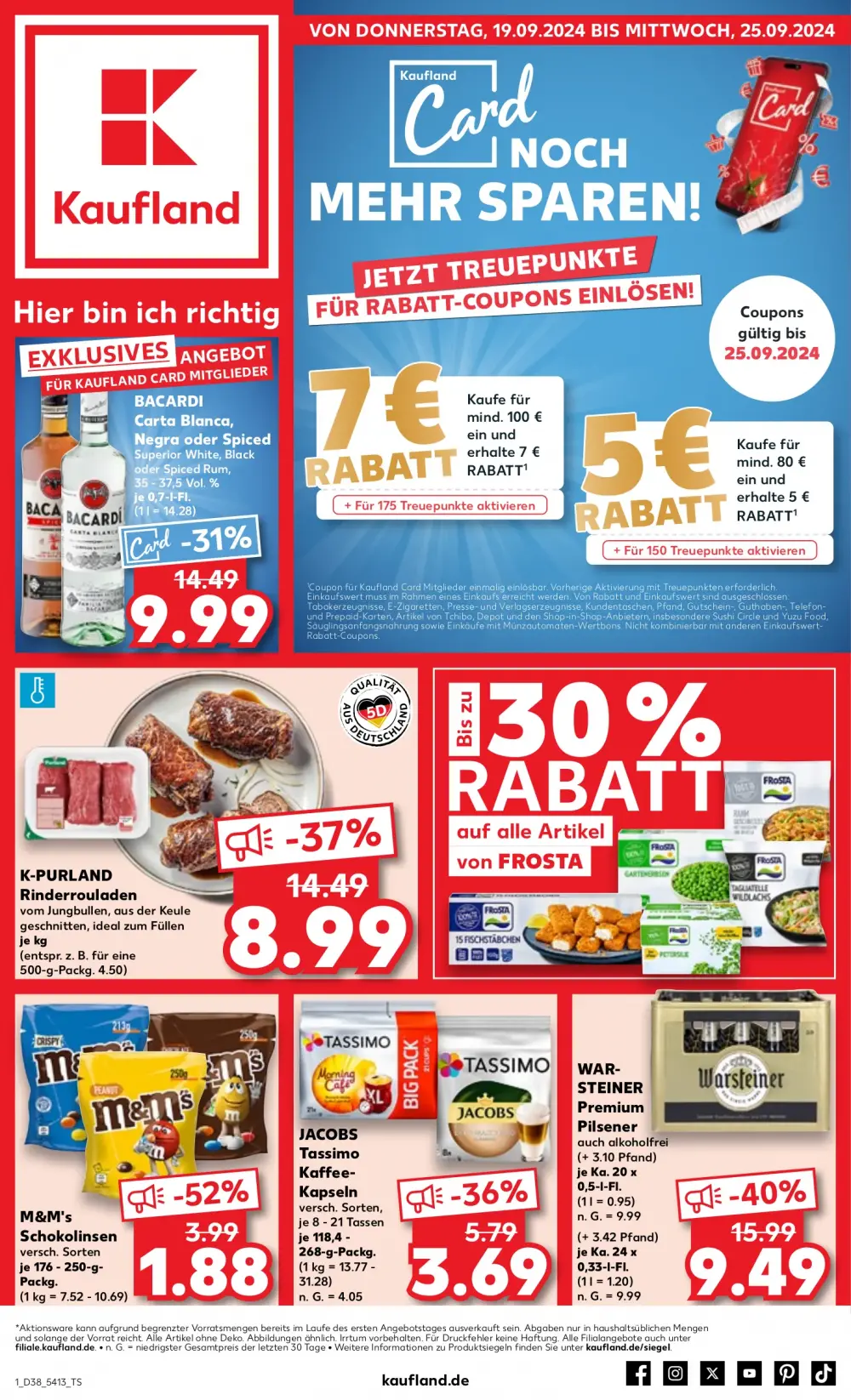 Kaufland Prospekt Ab 19.09.2024 Donnerstag 1 seite