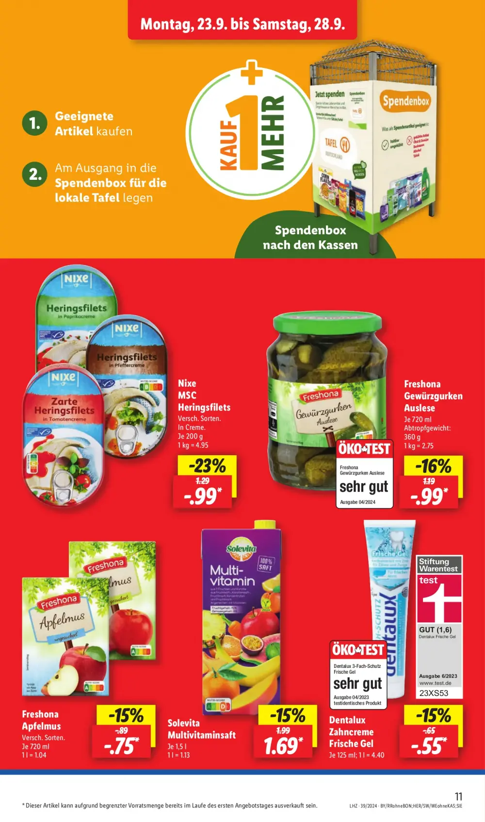 Lidl Prospekt Ab 23.09.2024 Montag 15 seite