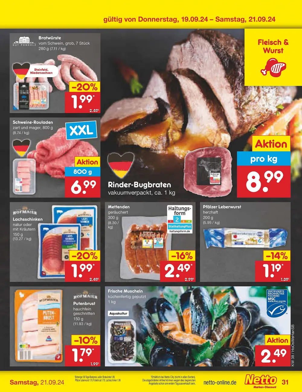 Netto Marken-Discount Prospekt Ab 16.09.2024 Montag 41 seite