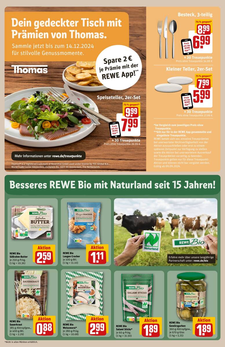 Rewe Center Prospekt Ab 16.09.2024 Montag 17 seite