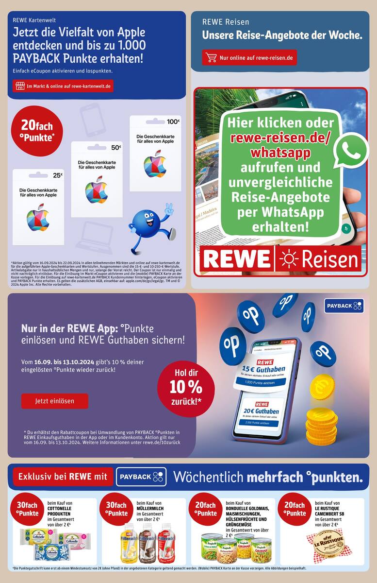 Rewe Center Prospekt Ab 16.09.2024 Montag 21 seite