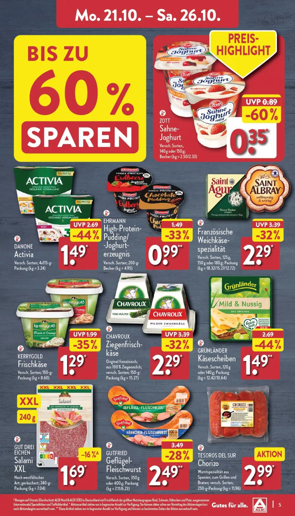 Aldi Nord Prospekt Ab 21.10.2024 Montag 5 seite