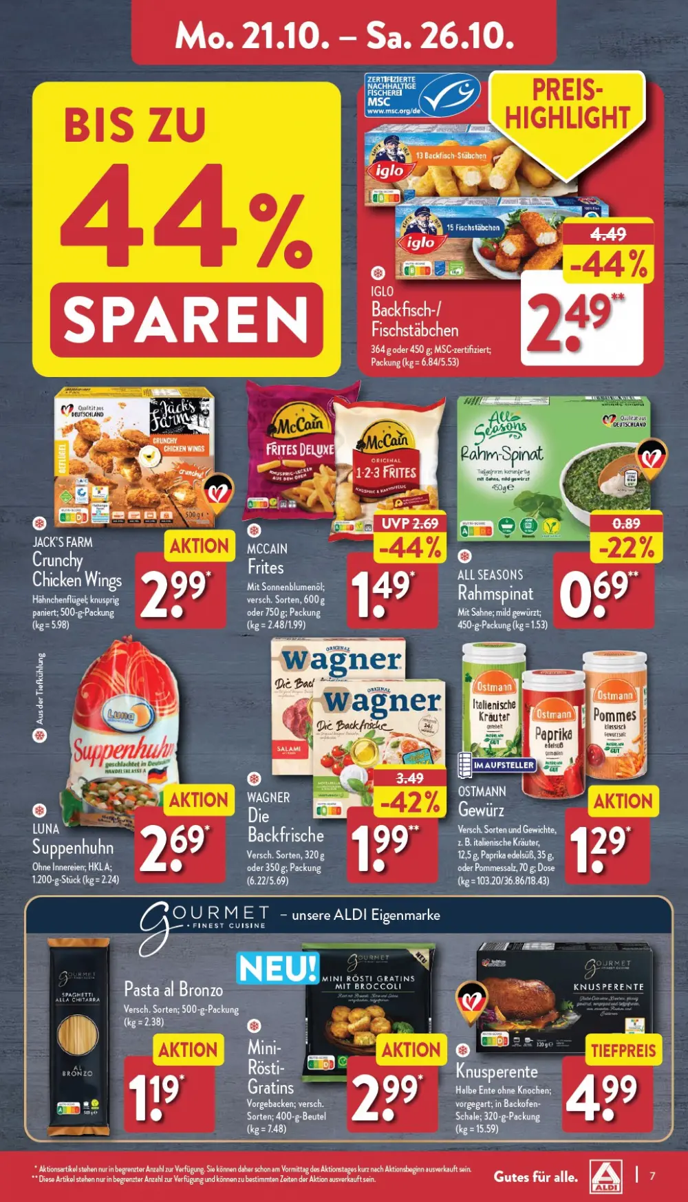 Aldi Nord Prospekt Ab 21.10.2024 Montag 7 seite