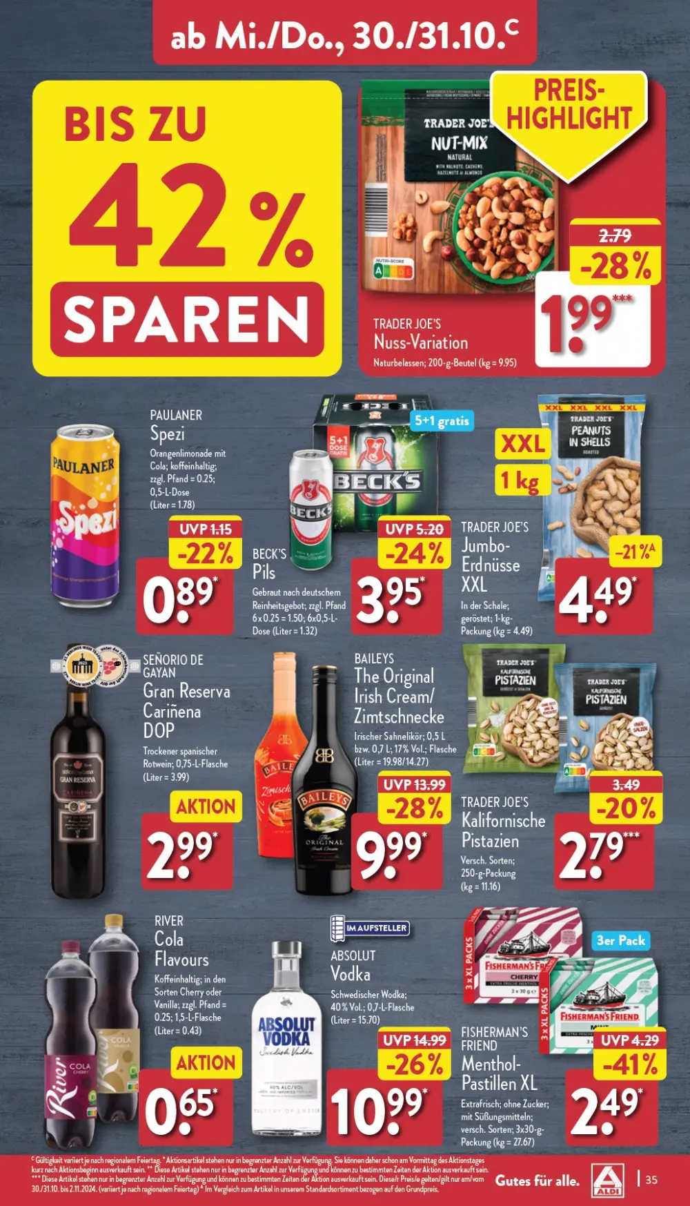 Aldi Nord Prospekt Ab 28.10.2024 Montag 35 seite