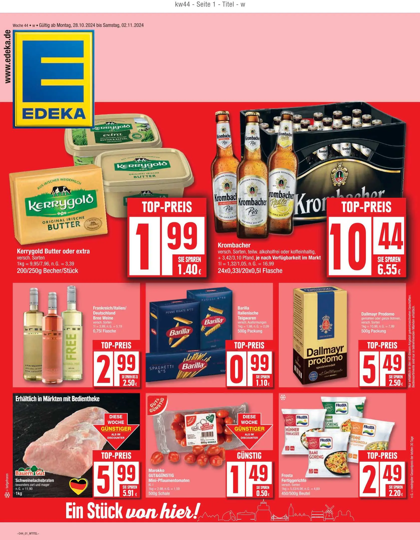 Edeka Prospekt Ab 28.10.2024 Montag 1 seite