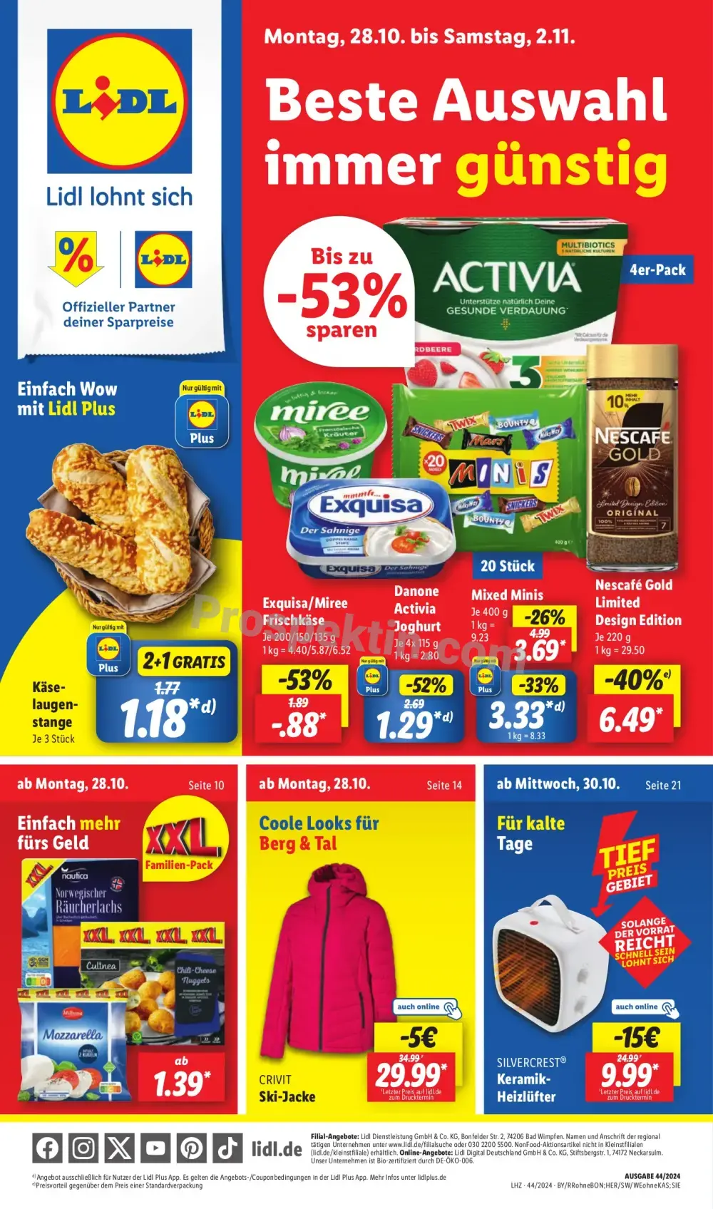 Lidl Prospekt Ab 28.10.2024 Montag 1 seite