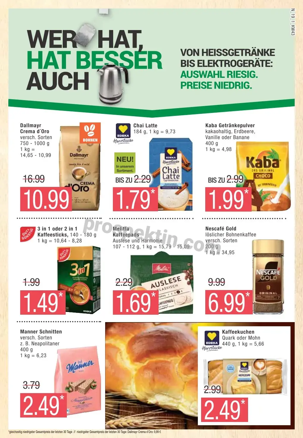 Marktkauf Nord Prospekt Ab 21.10.2024 Montag 19 seite