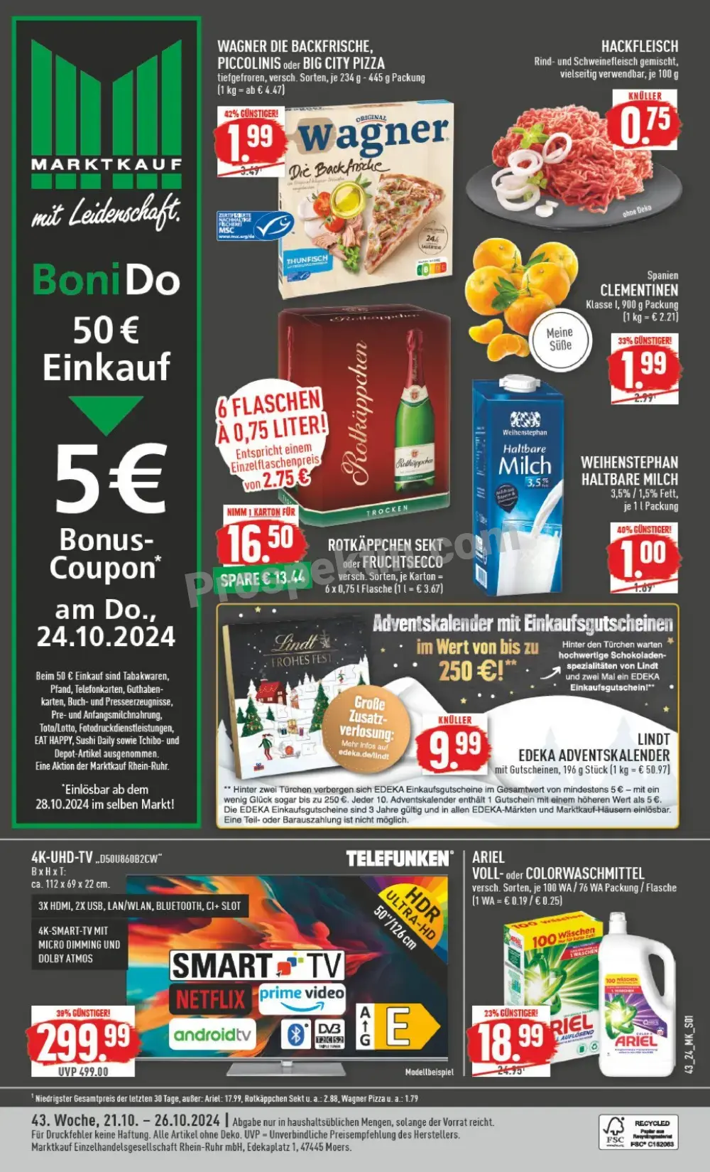 Marktkauf Prospekt Ab 21.10.2024 Montag 1 seite