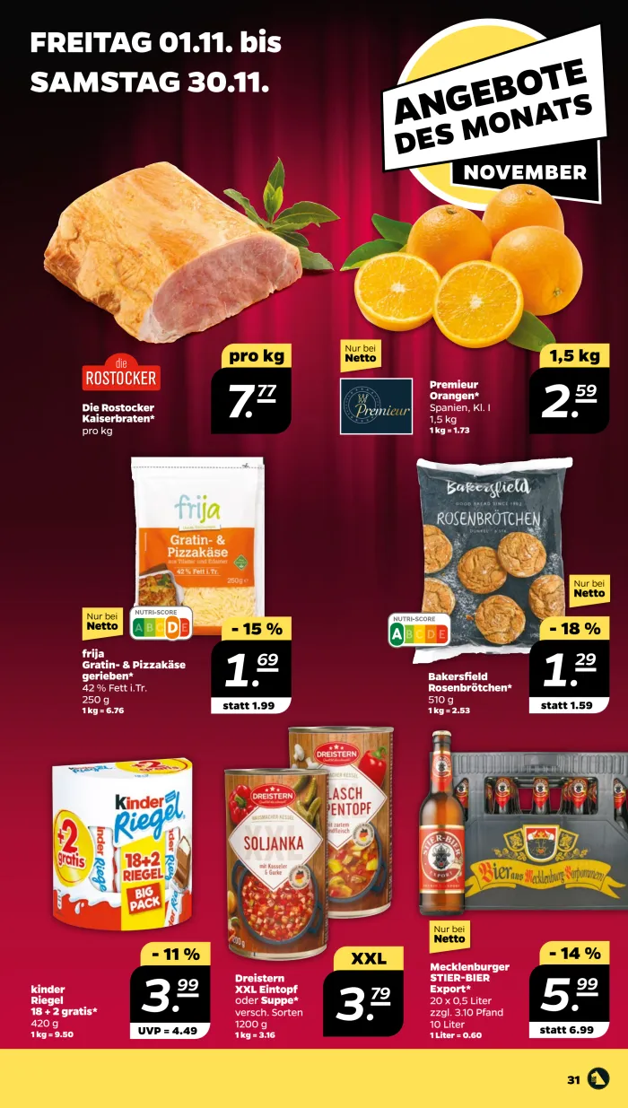 NETTO Prospekt Ab 28.10.2024 Montag 31 seite