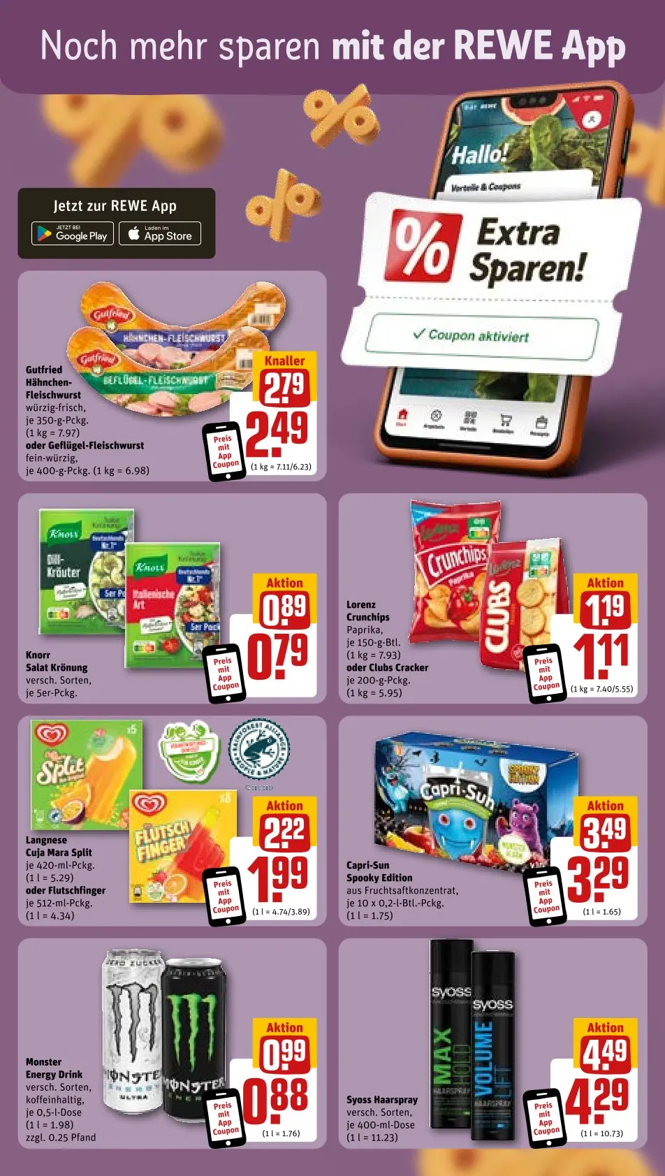 REWE Prospekt Ab 21.10.2024 Montag 3 seite