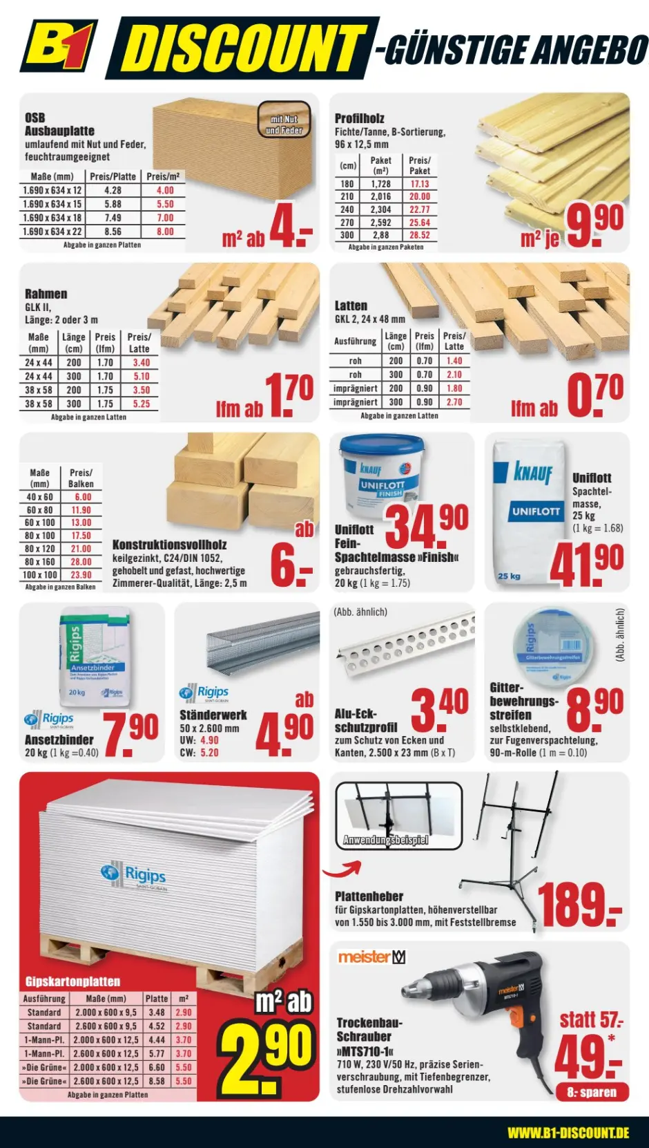 B1 Discount Baumarkt Prospekt 6