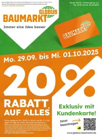 Globus Baumarkt Prospekt